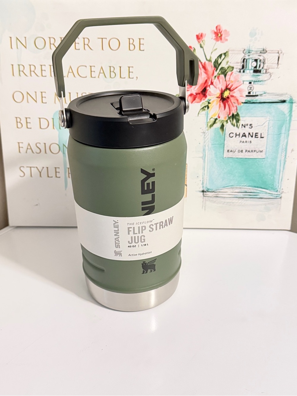 Stanley Flip Straw Jug - Olive Green